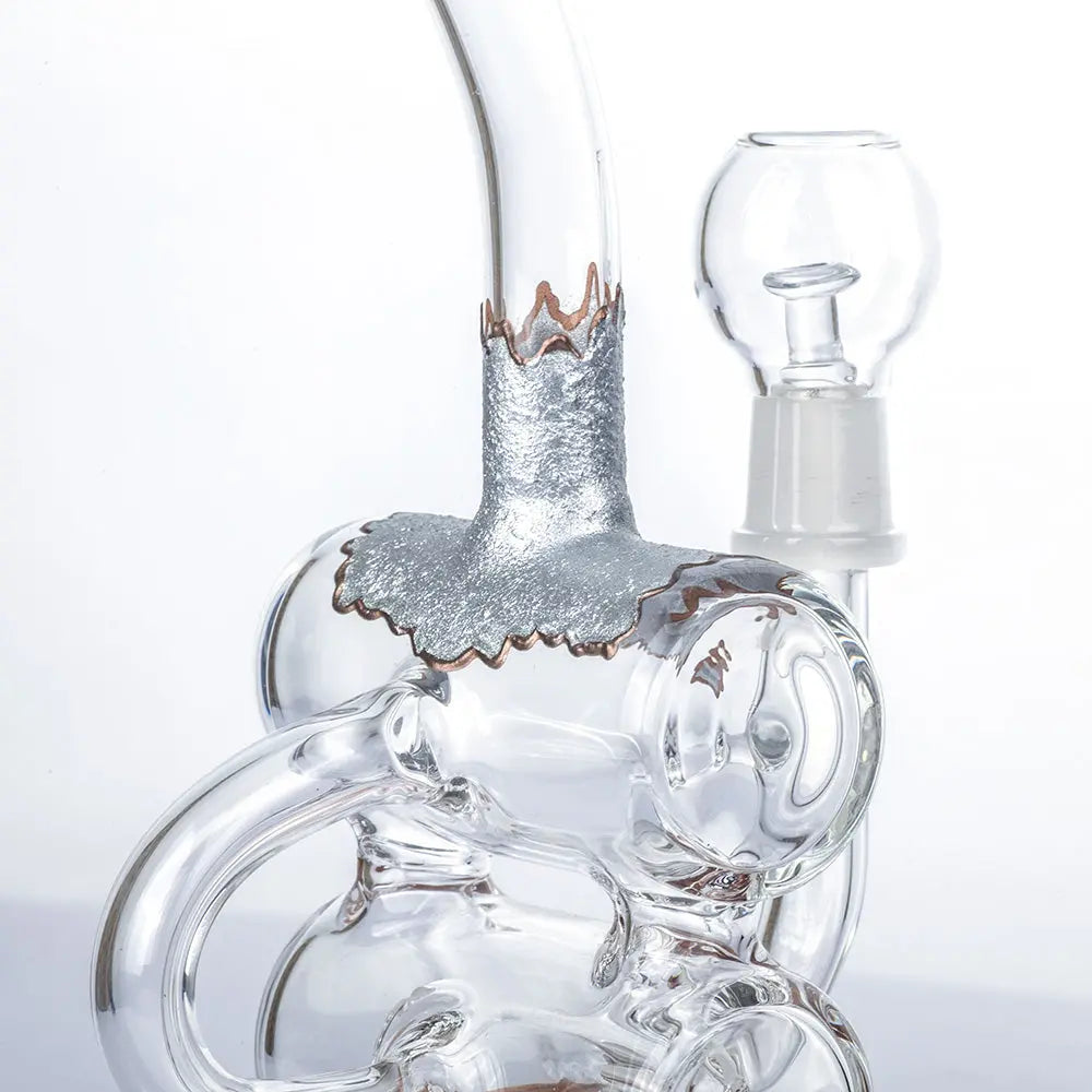 9" Double Chamber Recycler Dab Rig