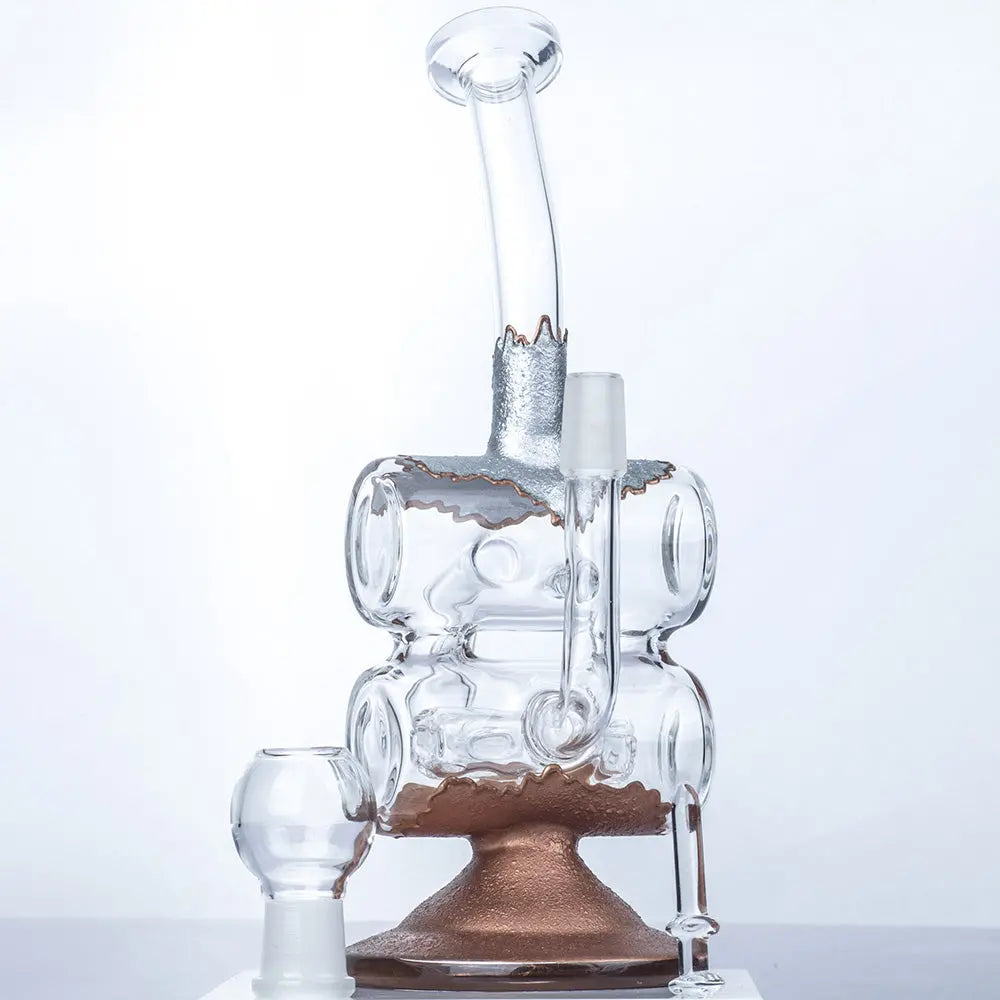 9" Double Chamber Recycler Dab Rig